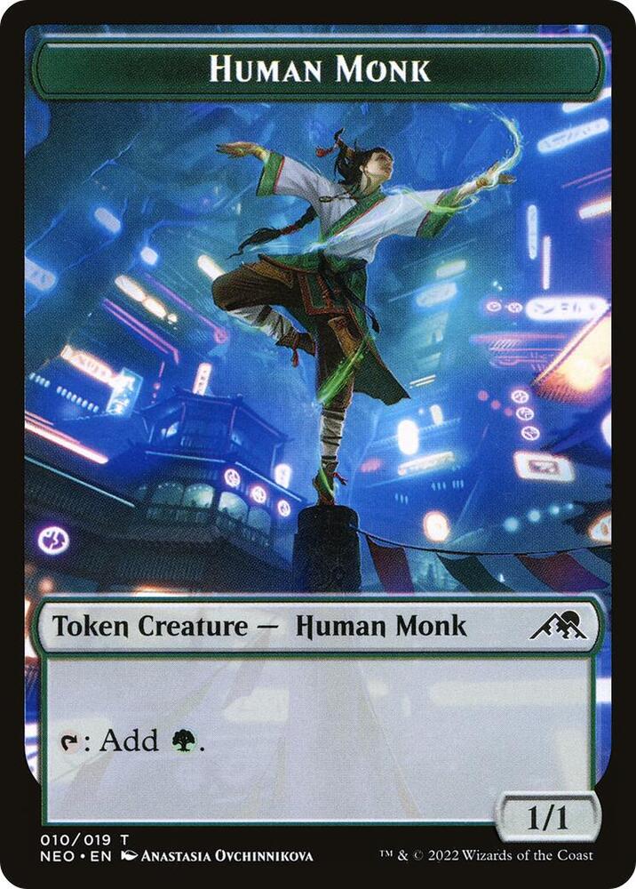 Human Monk Token [Kamigawa: Neon Dynasty] 10