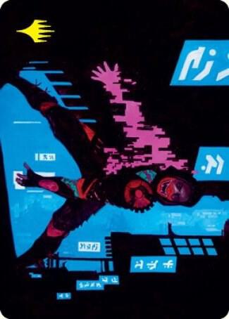 Return to Action Art Card (Gold-Stamped Signature) [Art Series: Kamigawa: Neon Dynasty] 12