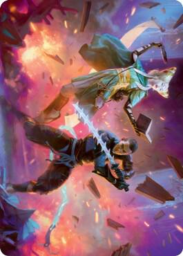 Explosive Entry Art Card [Art Series: Kamigawa: Neon Dynasty] 13