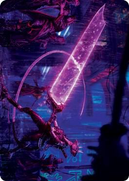 Enormous Energy Blade Art Card [Art Series: Kamigawa: Neon Dynasty] 16