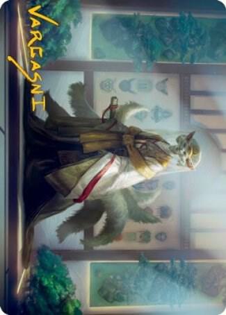 Light-Paws, Emperor's Voice Art Card (Gold-Stamped Signature) [Art Series: Kamigawa: Neon Dynasty] 23
