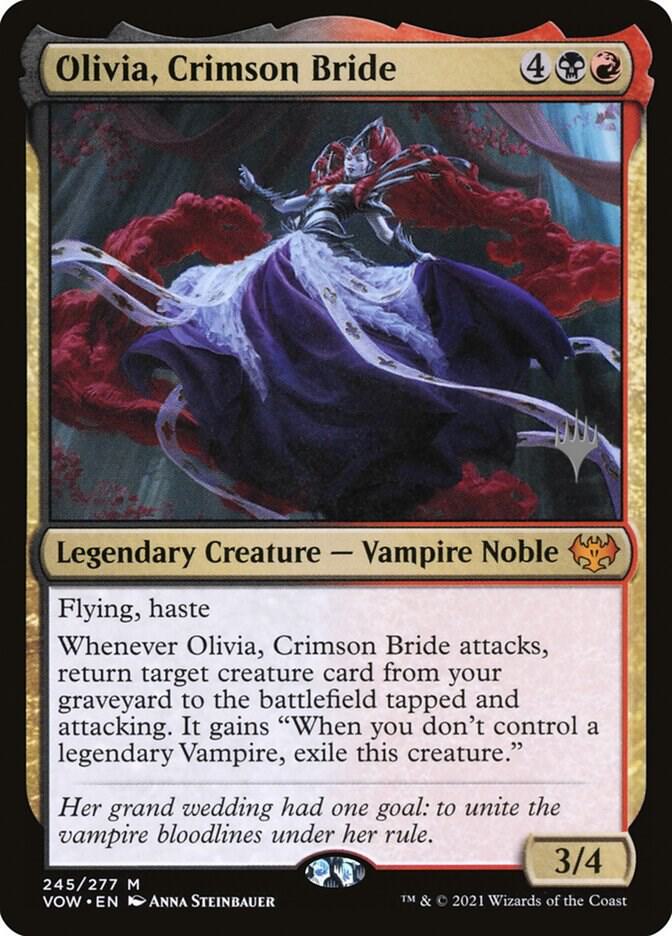 Olivia, Crimson Bride [Promo Pack: Kamigawa: Neon Dynasty] 245