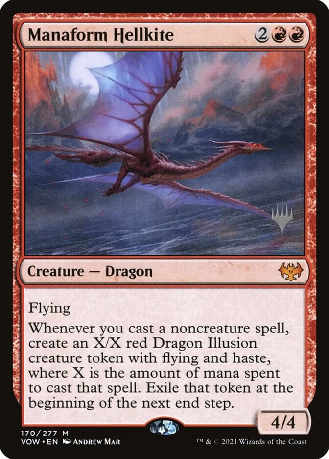 Manaform Hellkite [Promo Pack: Kamigawa: Neon Dynasty] 170