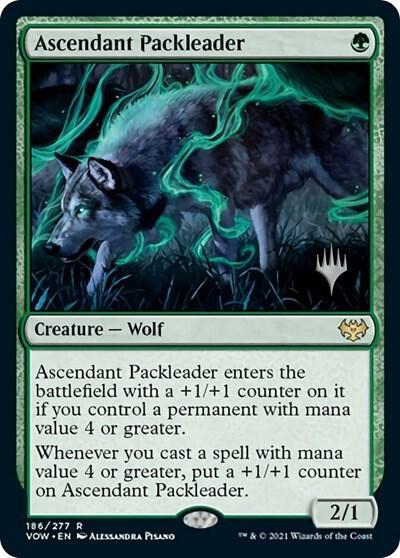 Ascendant Packleader [Promo Pack: Innistrad: Midnight Hunt] 186
