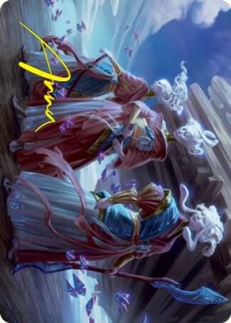Guardians of Oboro Art Card (Gold-Stamped Signature) [Art Series: Kamigawa: Neon Dynasty] 30