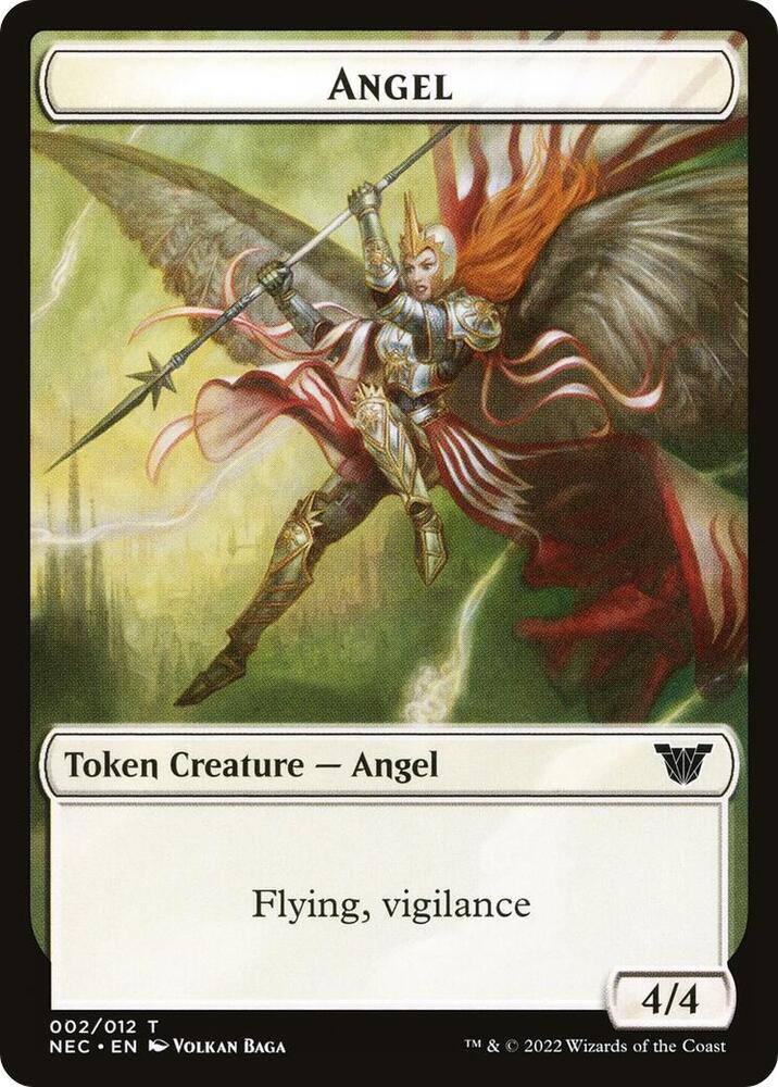 Angel // Elephant Double-Sided Token [Commander: Kamigawa: Neon Dynasty] 2 // 8