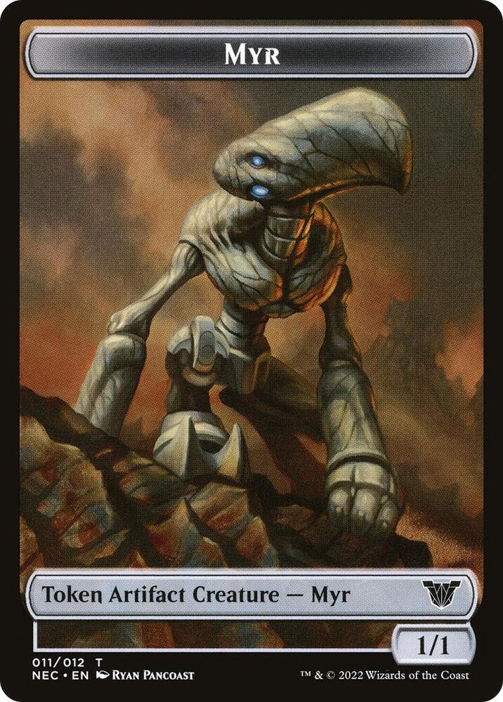 Myr // Pilot Double-Sided Token [Commander: Kamigawa: Neon Dynasty] 11 // 1