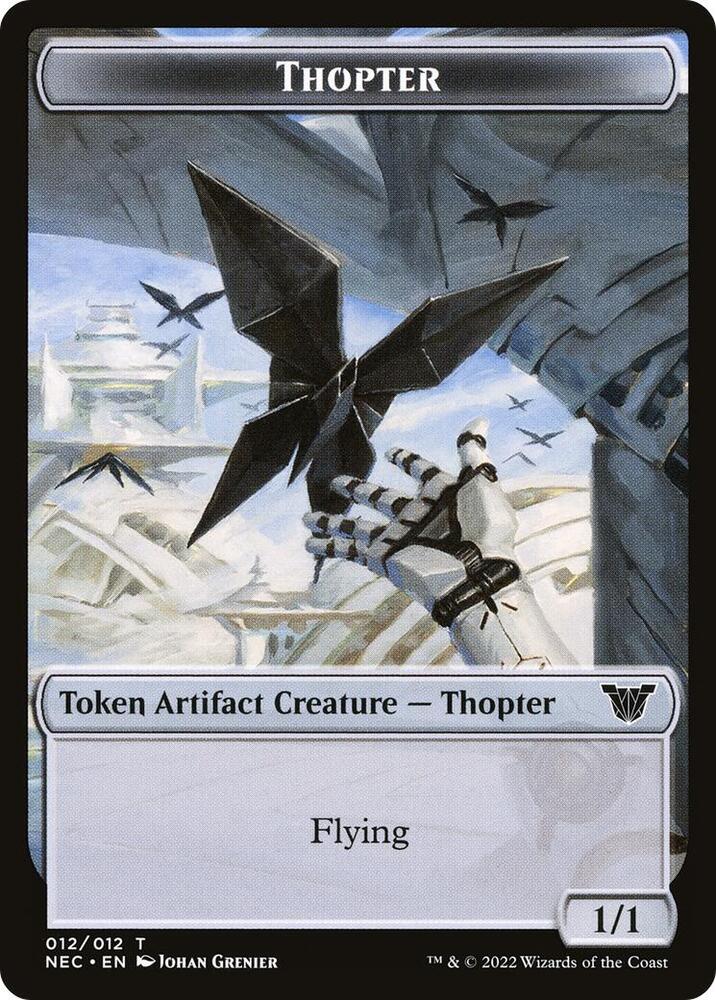 Thopter // Spirit (002) Double-Sided Token [Commander: Kamigawa: Neon Dynasty] 12 // 2