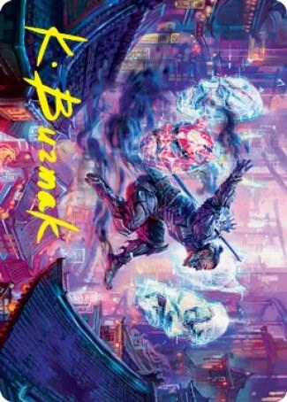 Thousand-Faced Shadow Art Card (Gold-Stamped Signature) [Art Series: Kamigawa: Neon Dynasty] 37