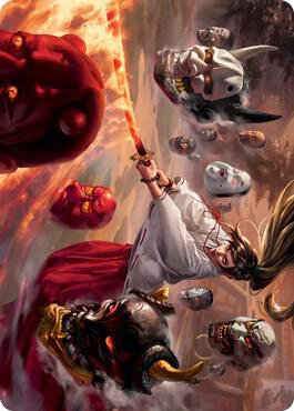 Unquenchable Fury Art Card [Art Series: Kamigawa: Neon Dynasty] 39