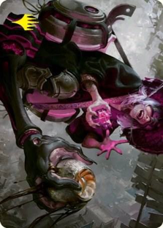 Undercity Scrounger Art Card (Gold-Stamped Signature) [Art Series: Kamigawa: Neon Dynasty] 42