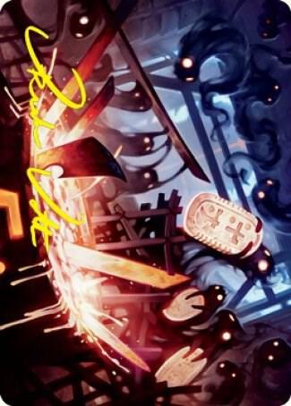 Smoke Spirits' Aid Art Card (Gold-Stamped Signature) [Art Series: Kamigawa: Neon Dynasty] 41