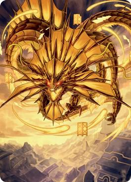 Ao, the Dawn Sky Art Card (46/81) [Art Series: Kamigawa: Neon Dynasty] 46
