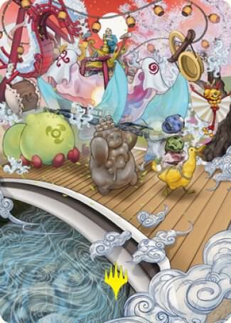 March of Otherworldly Light Art Card (Gold-Stamped Signature) [Art Series: Kamigawa: Neon Dynasty] 48