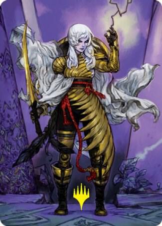 The Wandering Emperor Art Card (49/81) (Gold-Stamped Signature) [Art Series: Kamigawa: Neon Dynasty] 49