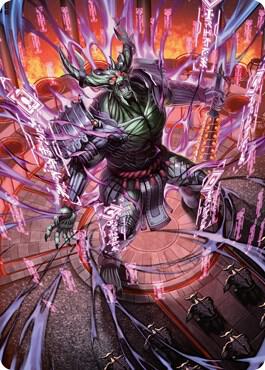 Hidetsugu, Devouring Chaos Art Card [Art Series: Kamigawa: Neon Dynasty] 56