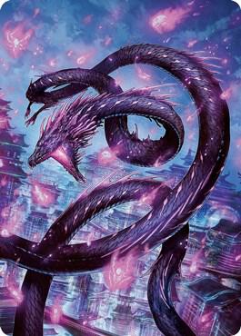 Junji, the Midnight Sky Art Card (58/81) [Art Series: Kamigawa: Neon Dynasty] 58