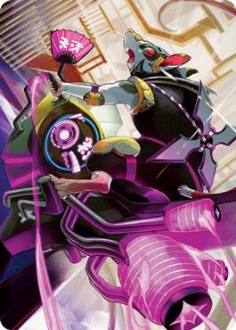 Nashi, Moon Sage's Scion Art Card [Art Series: Kamigawa: Neon Dynasty] 59
