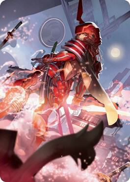 Peerless Samurai Art Card [Art Series: Kamigawa: Neon Dynasty] 63