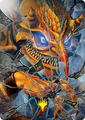 Reflection of Kiki-Jiki Art Card (Gold-Stamped Signature) [Art Series: Kamigawa: Neon Dynasty] 64