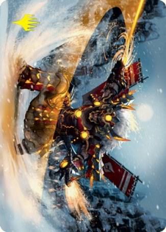 Asari Captain Art Card (Gold-Stamped Signature) [Art Series: Kamigawa: Neon Dynasty] 67