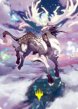 Hinata, Dawn-Crowned Art Card (Gold-Stamped Signature) [Art Series: Kamigawa: Neon Dynasty] 68