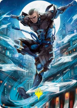 Kaito Shizuki Art Card (70/81) (Gold-Stamped Signature) [Art Series: Kamigawa: Neon Dynasty] 70