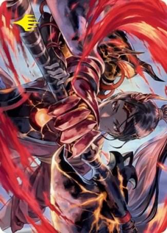 Risona, Asari Commander Art Card (Gold-Stamped Signature) [Art Series: Kamigawa: Neon Dynasty] 72