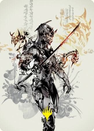 Satoru Umezawa Art Card (73/81) (Gold-Stamped Signature) [Art Series: Kamigawa: Neon Dynasty] 73