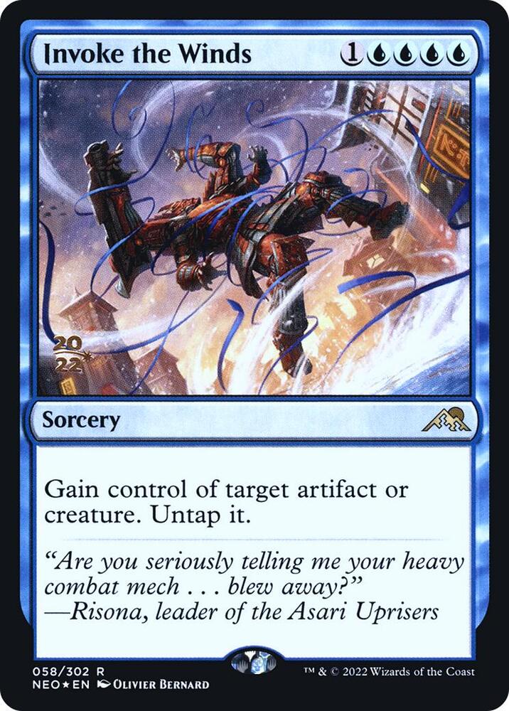 Invoke the Winds [Prerelease Cards] 58