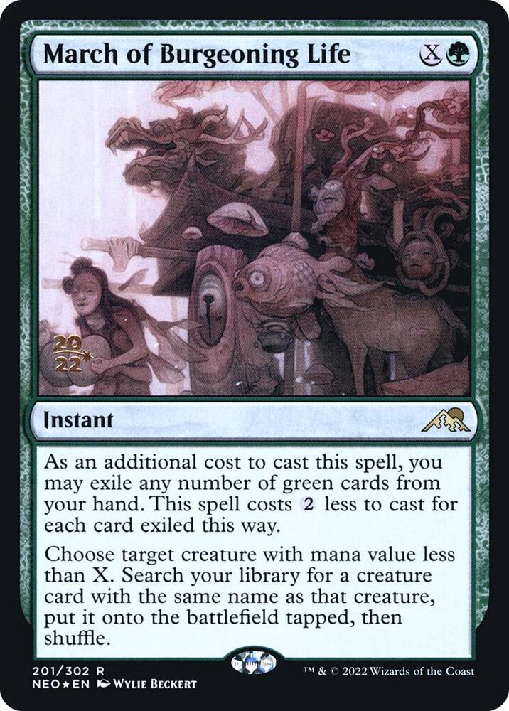 March of Burgeoning Life [Prerelease Cards] 201