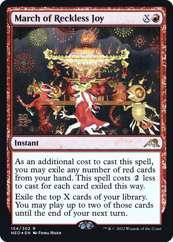 March of Reckless Joy [Prerelease Cards] 154