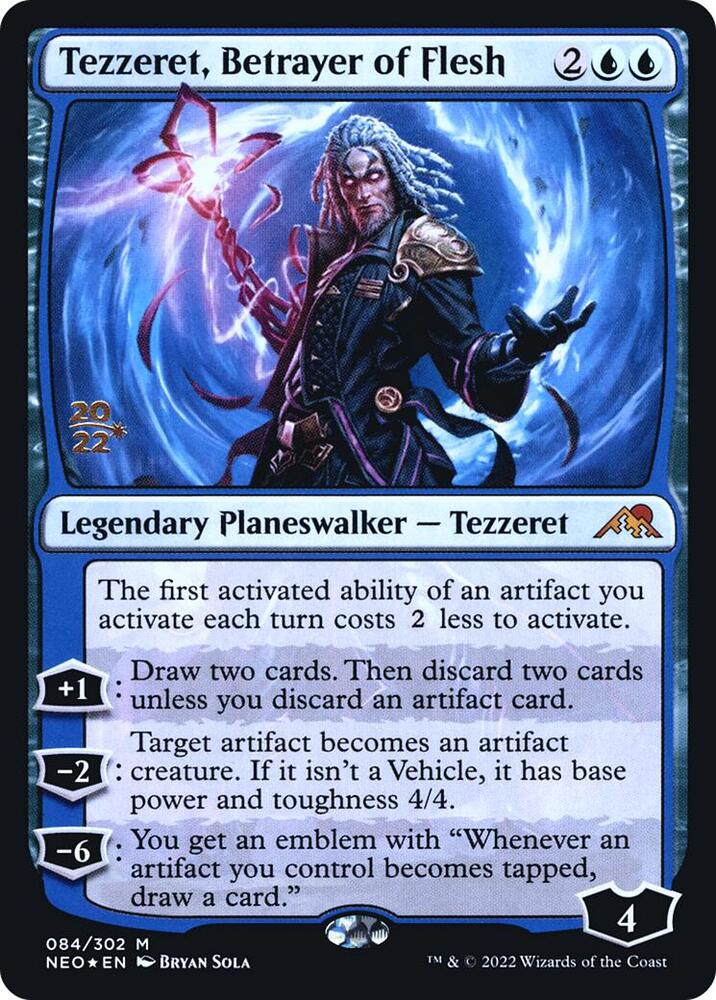 Tezzeret, Betrayer of Flesh [Prerelease Cards] 84