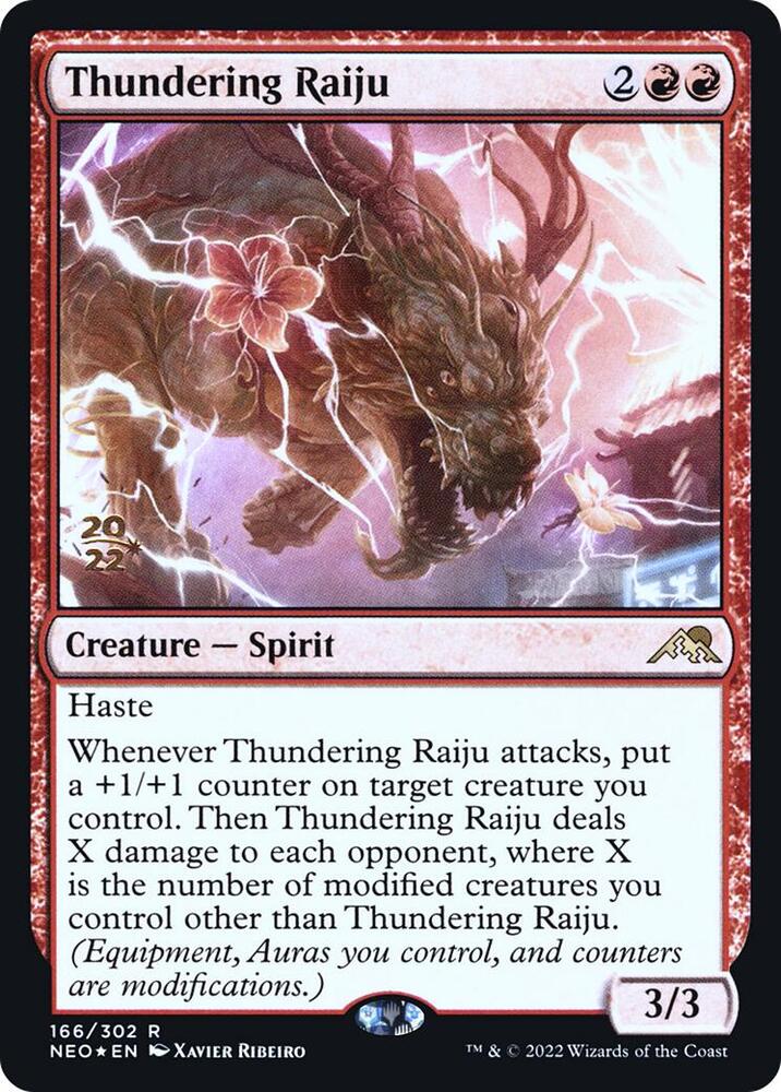 Thundering Raiju [Prerelease Cards] 166