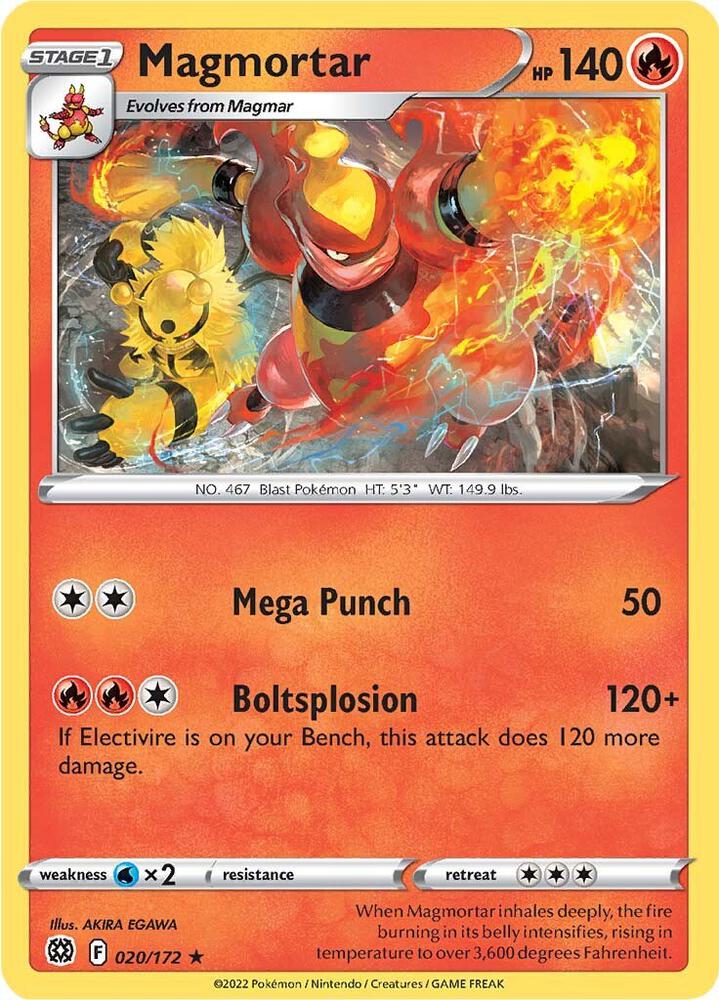 Magmortar [SWSH09: Brilliant Stars] 020/172