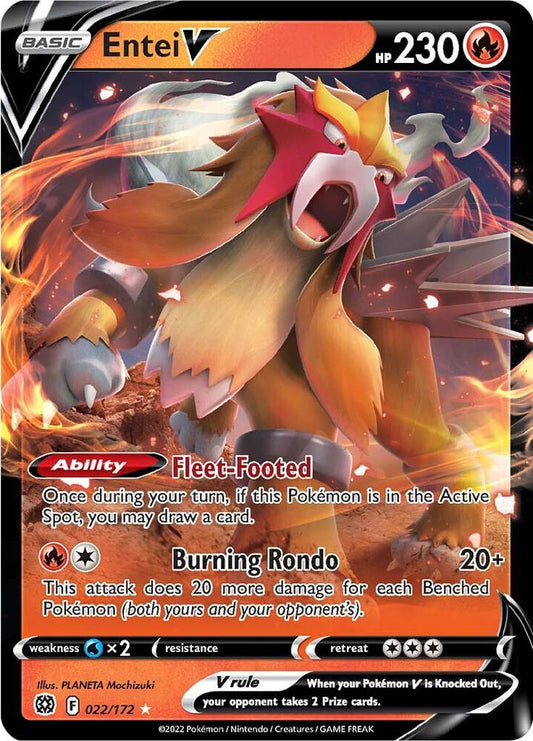 Entei V [SWSH09: Brilliant Stars] 022/172