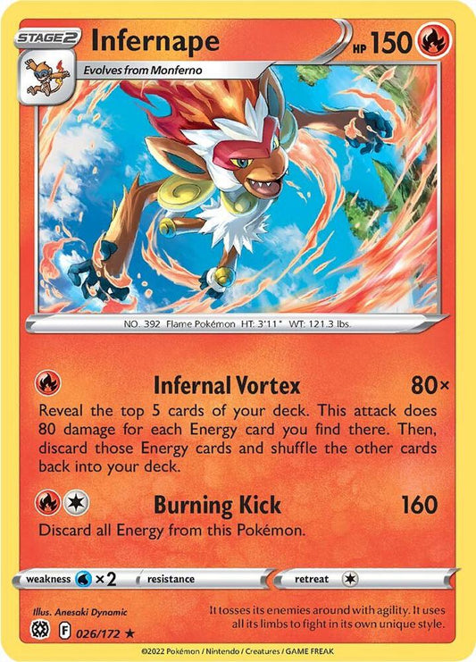 Infernape [SWSH09: Brilliant Stars] 026/172