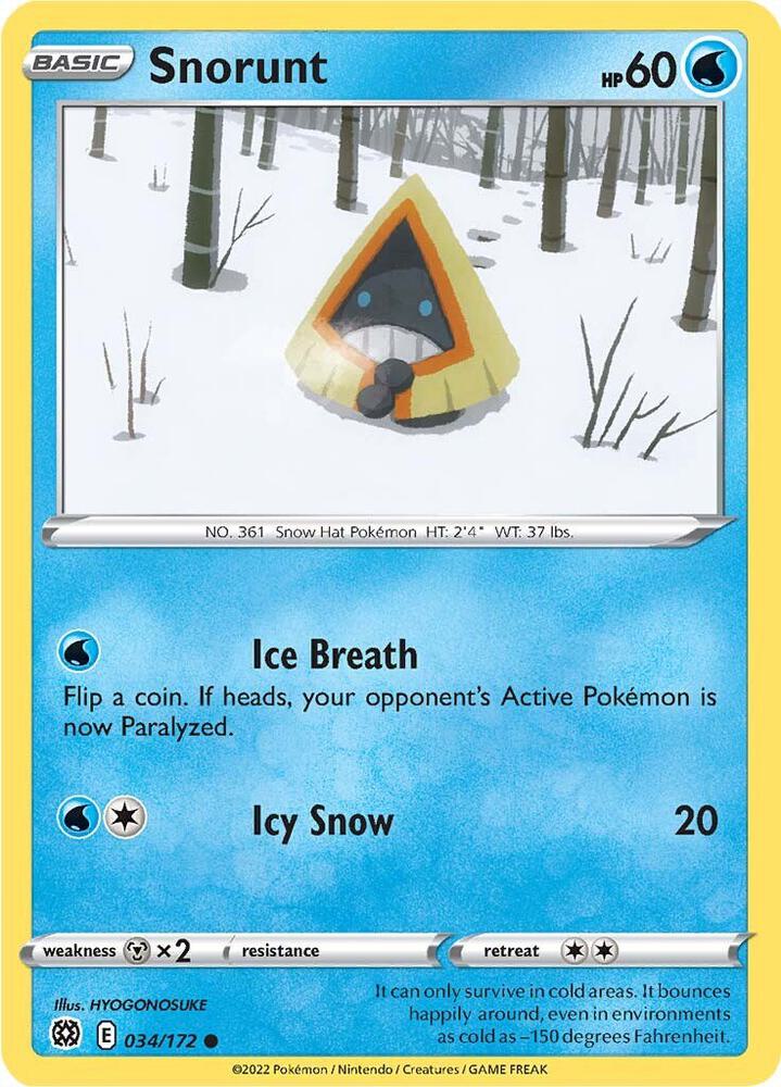 Snorunt [SWSH09: Brilliant Stars] 034/172