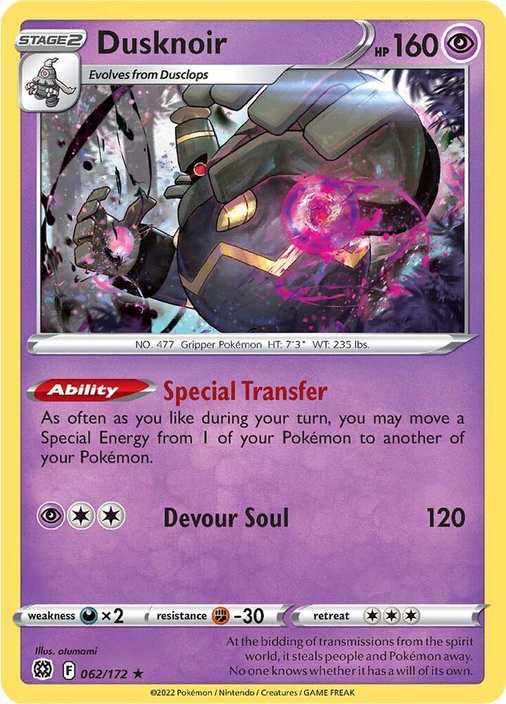 Dusknoir [SWSH09: Brilliant Stars] 062/172