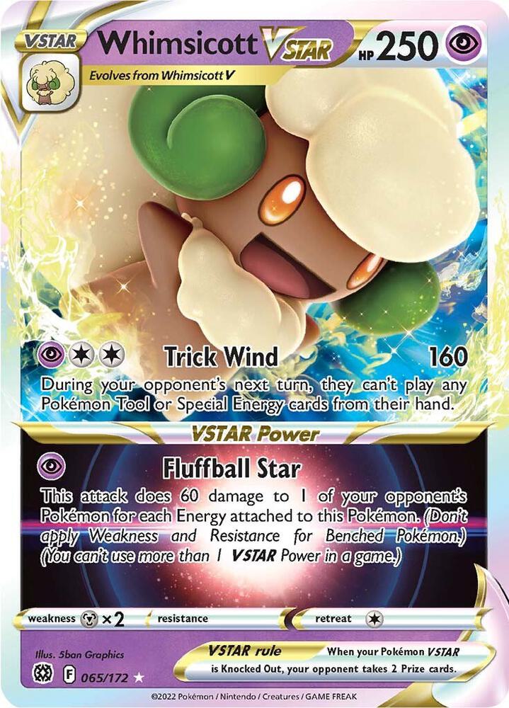 Whimsicott VSTAR [SWSH09: Brilliant Stars] 065/172