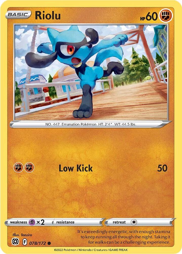 Riolu [SWSH09: Brilliant Stars] 078/172