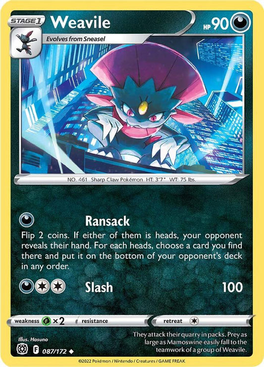 Weavile [SWSH09: Brilliant Stars] 087/172