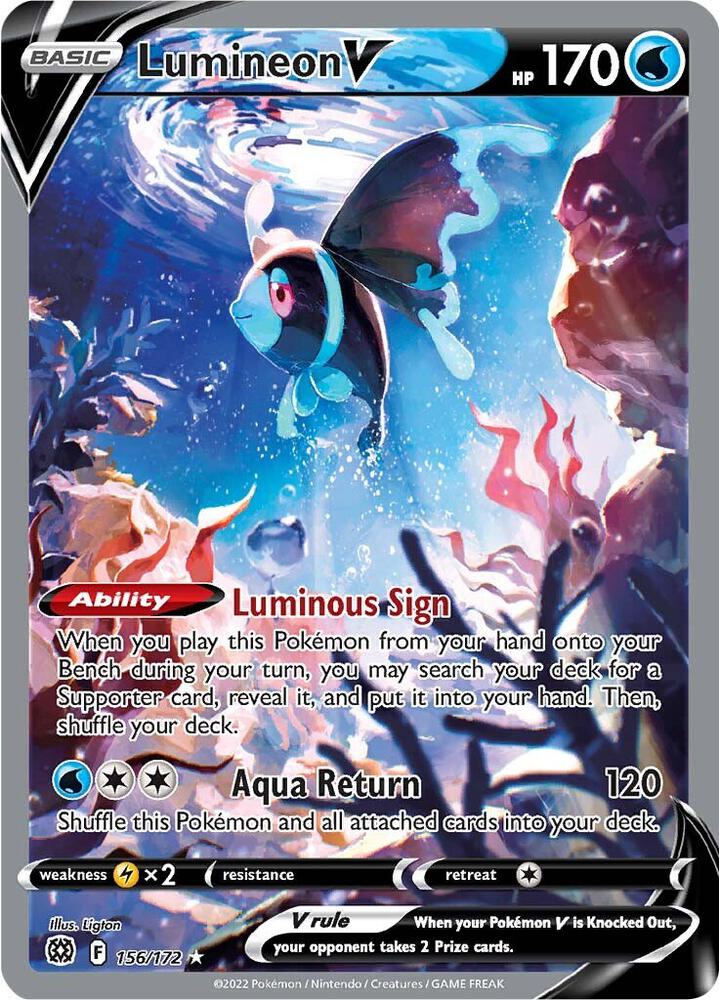 Lumineon V (Alternate Full Art) [SWSH09: Brilliant Stars] 156/172