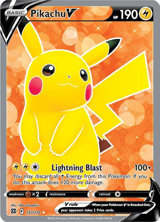 Pikachu V (Full Art) [SWSH09: Brilliant Stars] 157/172