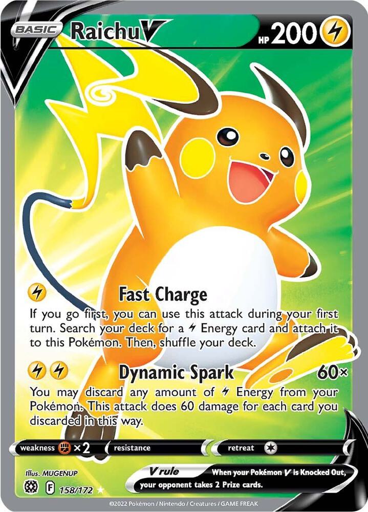 Raichu V (Full Art) [SWSH09: Brilliant Stars] 158/172