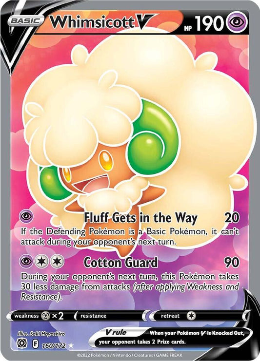 Whimsicott V (Full Art) [SWSH09: Brilliant Stars] 160/172