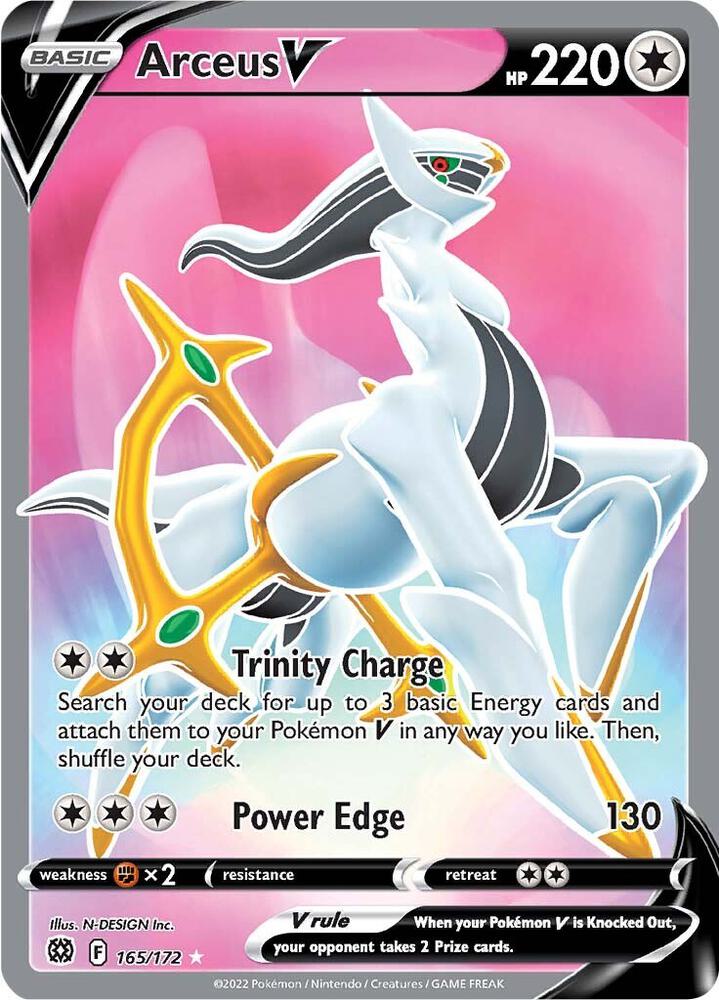 Arceus V (Full Art) [SWSH09: Brilliant Stars] 165/172