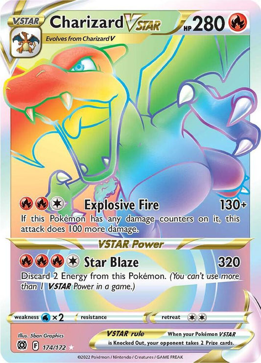 Charizard VSTAR (Secret) [SWSH09: Brilliant Stars] 174/172
