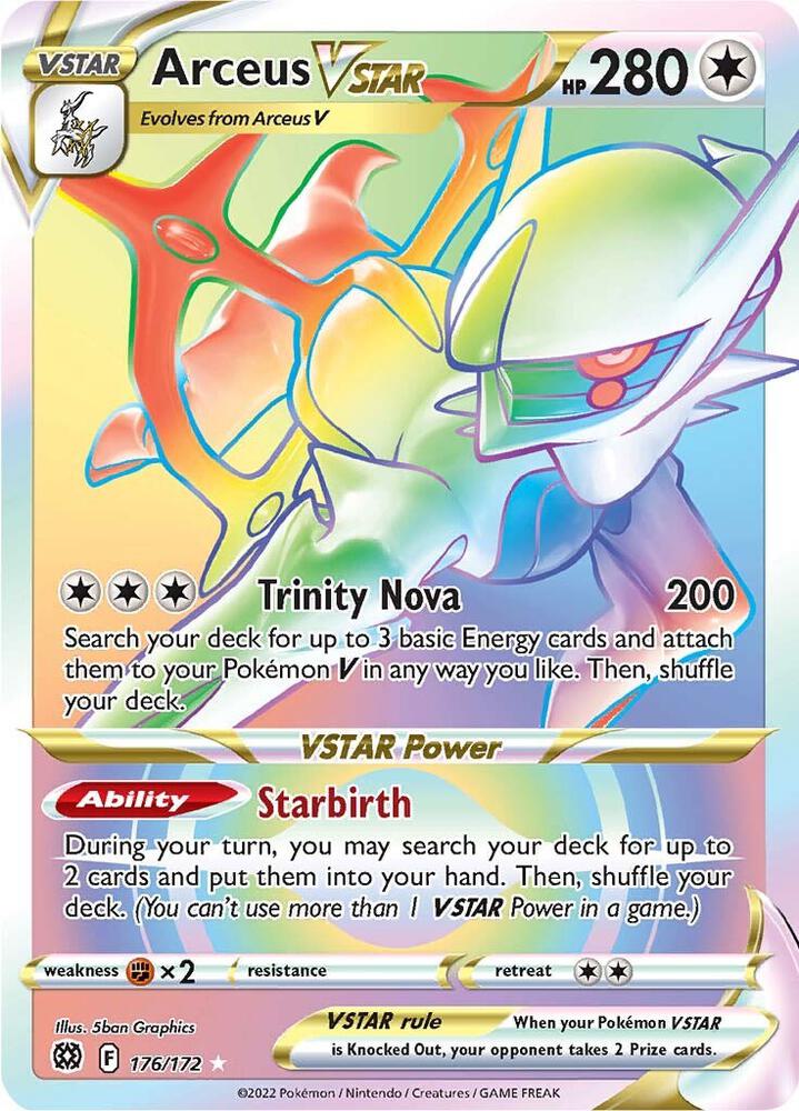 Arceus VSTAR (Secret) (176) [SWSH09: Brilliant Stars] 176/172