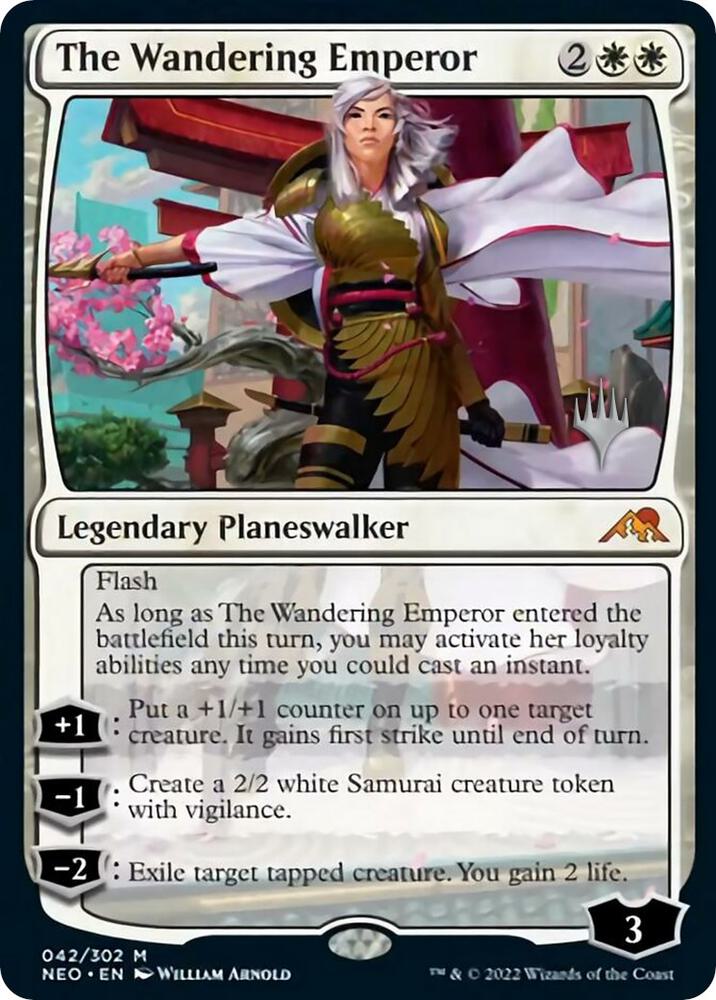 The Wandering Emperor [Promo Pack: Kamigawa: Neon Dynasty] 42